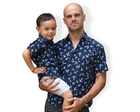 Father and Son Matching Button-Up Shirts: A Bonding Experience