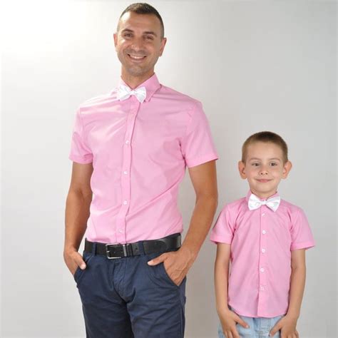 Father and Son Matching Button-Up Shirts: A Timeless Fashion Statement