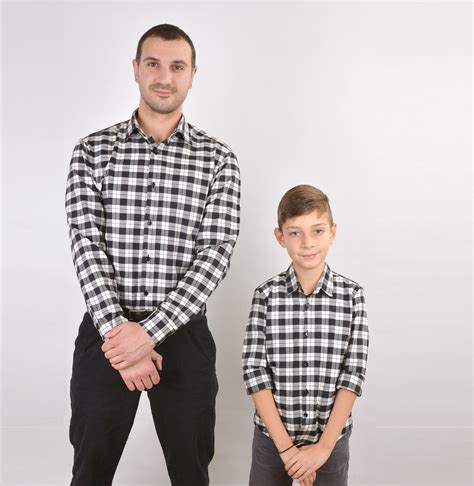 Father-Son Matching Button-Down Shirts: A Timeless Bond