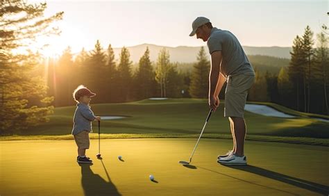 Father-Son Matching Golf Shirts: Bonding on the Green