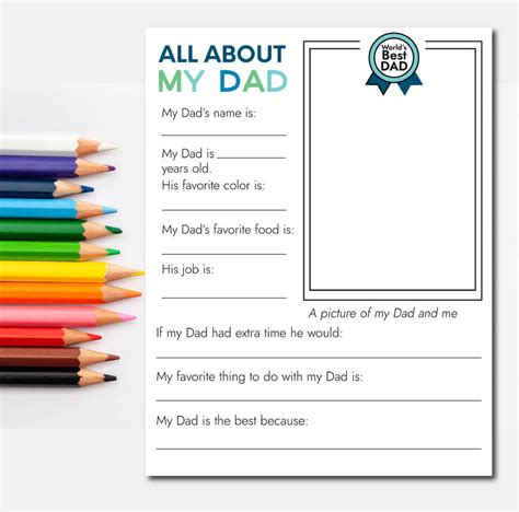 Fathers Day Fill In The Blank Printable Free