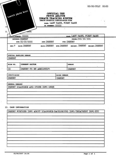Fbi Case File Template