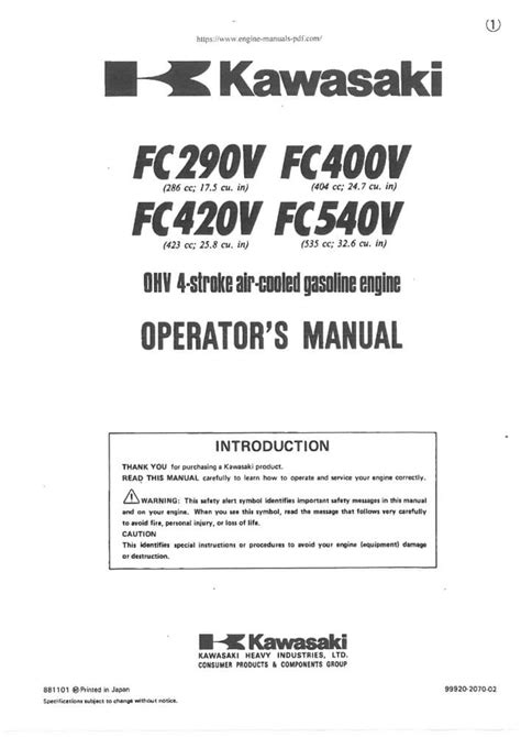 Fc540v Motor Manual Ebook PDF