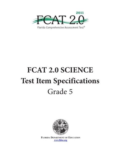 Fcat Focus Answers Grade 5 PDF