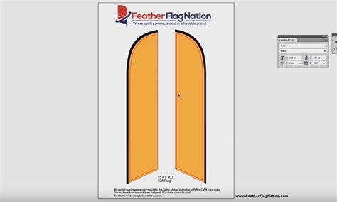 Feather Flag Template