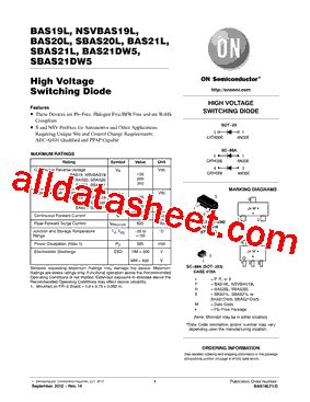 Features of SBAS21LT1G