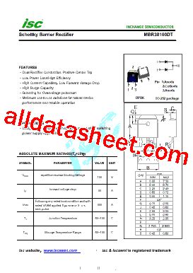 Features of the MBR30100DT