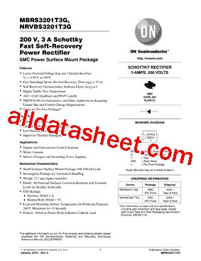 Features of the MBRS3201T3G