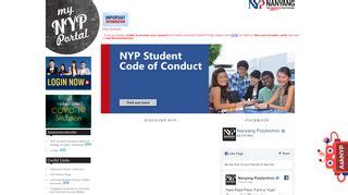 Features of the Nanyang Polytechnic Student Portal