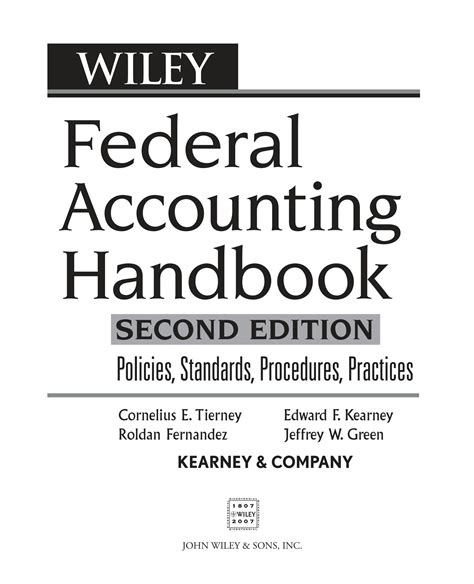 Federal Accounting Handbook Policies PDF