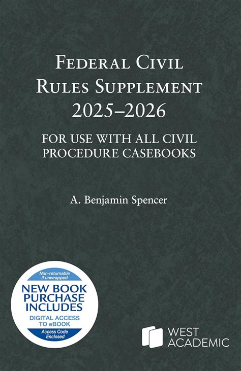 Federal Civil Rules Supplement 2011-2012 Kindle Editon