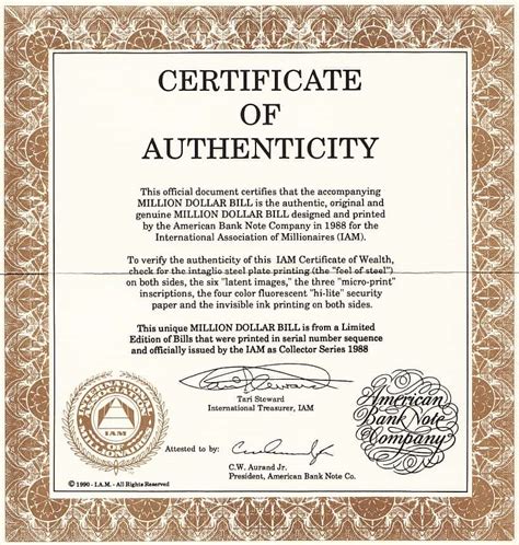 Federal Coin Fund Certificate of Authenticity: Uncover the Value of Your Numismatic Treasures