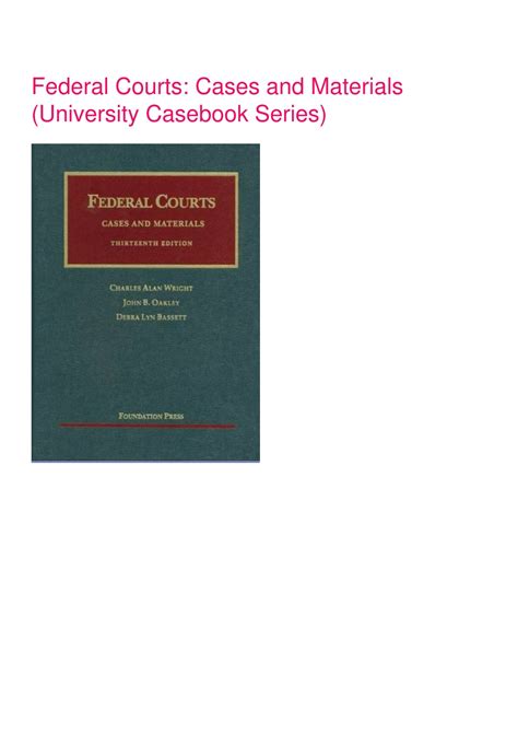 Federal Courts University Casebook Series Doc