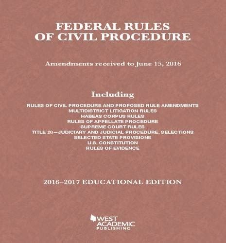 Federal Rules of Civil Procedure with Selected Rules and Statutes PDF