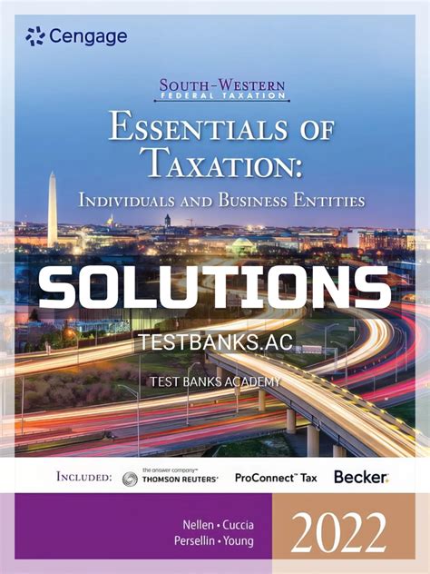 Federal Taxation Business Entities Solution Manual Reader