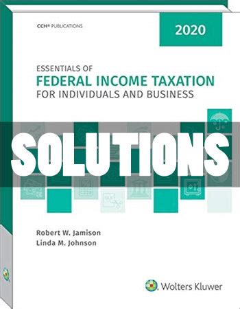 Federal Taxation Individual Income Taxes Solution Ebook Epub