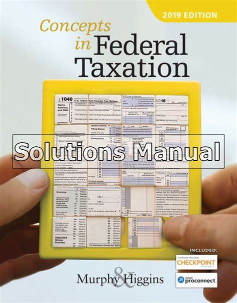 Federal Taxation Solutions Manual Epub