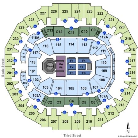 Fedex Forum Memphis Tn Seating Chart