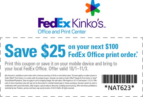 Fedex Kinkos Printable Coupons