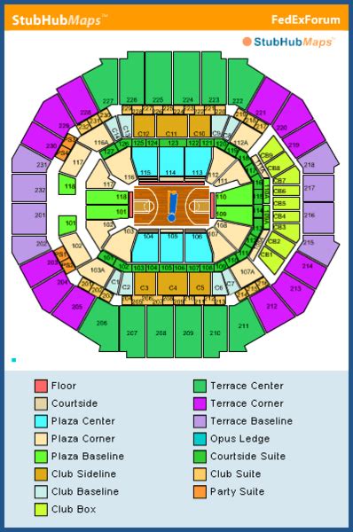 Fedexforum Memphis Seating Chart