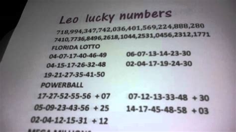 Feeling Lucky, Leo? Unveiling Your Winning Lottery Numbers for Today!