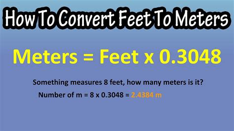 Feet Inches to Metres: The Formula