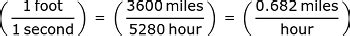 Feet per Second to MPH Formula