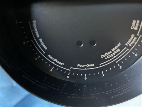 Fellow Opus Grind Size Chart