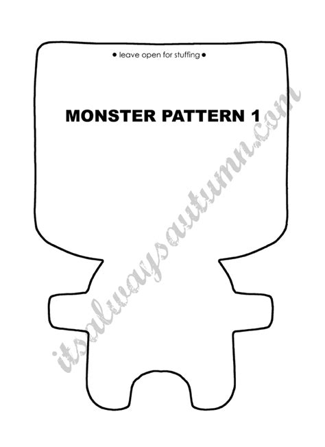 Felt Monster Templates