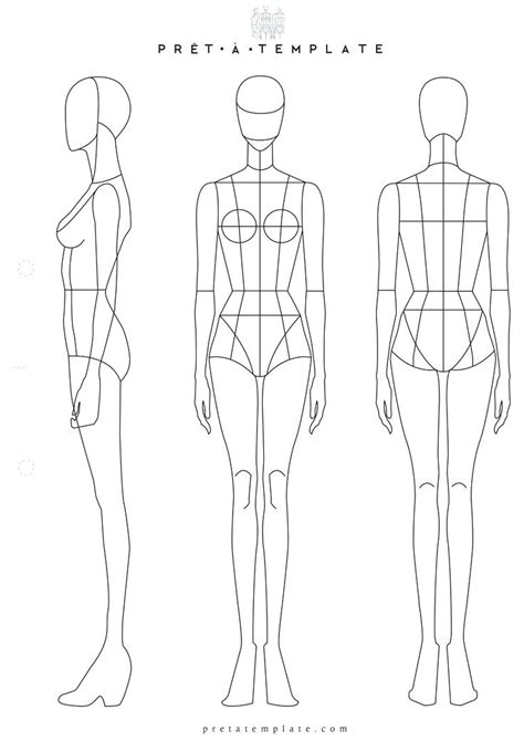 Female Body Drawing Template