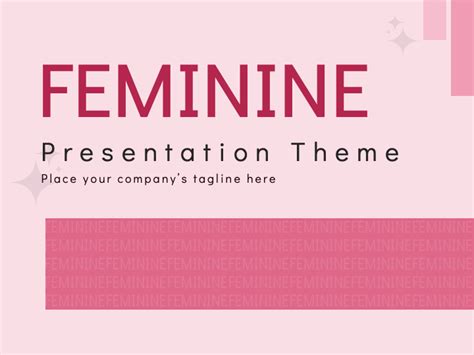 Feminine presentation: