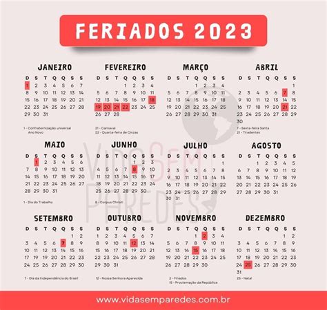 Feriados e Eventos Especiais em Maio de 2023