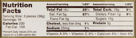 Ferrero Rocher Nutritional Facts