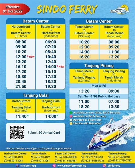 Ferry Ticket Prices