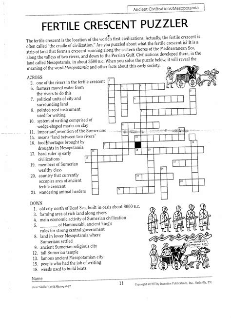 Fertile Crescent Puzzler Answer Key Doc