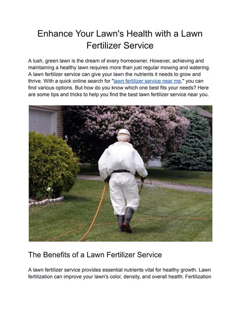 Fertilizing Services: A Comprehensive Guide to Enhancing Your Lawn's Health & Beauty