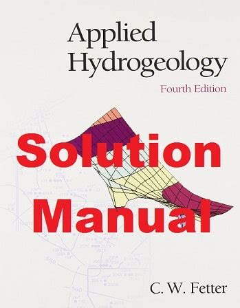 Fetter Applied Hydrogeology Solutions Epub