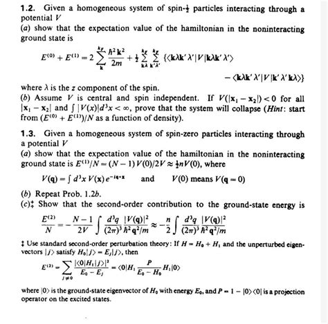 Fetter Walecka Problem Solution PDF