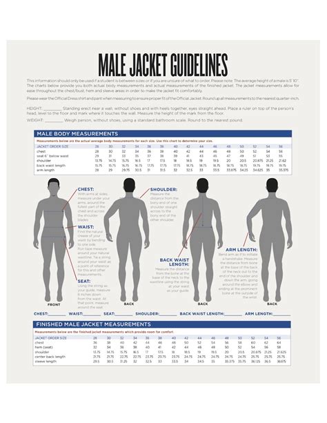 Ffa Jacket Size Chart