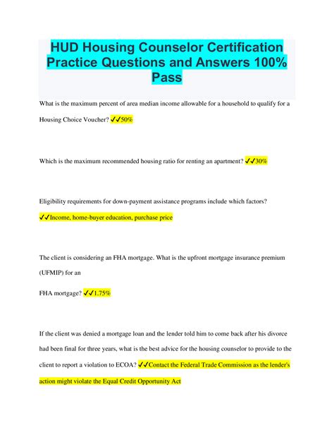 Fha Questions And Answers Kindle Editon