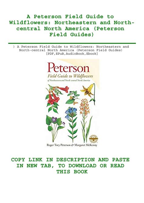 Field Guide Wildflowers Northeastern North central Epub