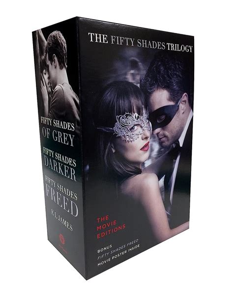 Fifty Shades Trilogy The Movie Tie-In Editions with Bonus Poster Fifty Shades of Grey Fifty Shades Darker Fifty Shades Freed Doc