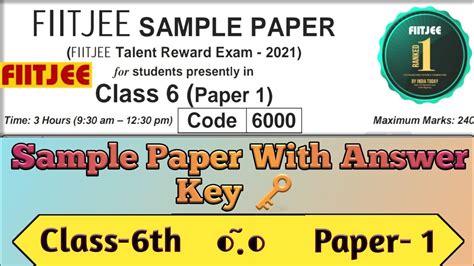 Fiitjee Evt 6th April 2014 Answer Key Epub