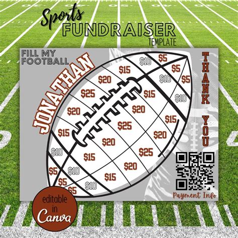 Fill My Football Fundraiser Template Free
