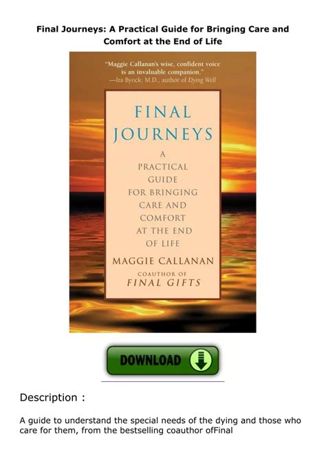 Final Journeys A Practical Guide for Bringing Care and Comfort at the End of Life Kindle Editon