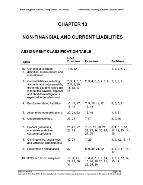 Financial Accounting 2 Chapter 13 Problem Solutions Kindle Editon