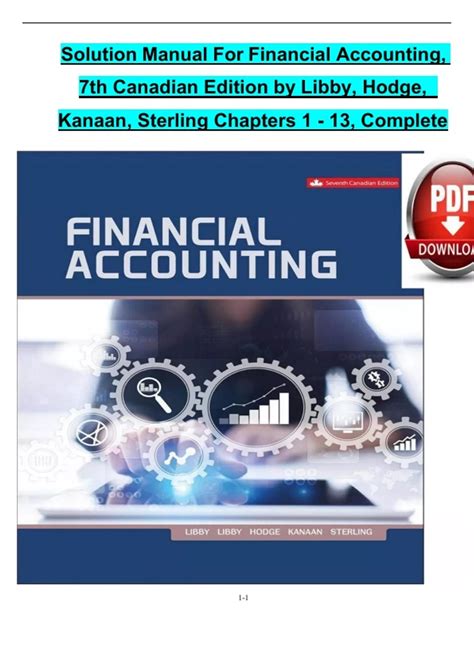 Financial Accounting 4th Canadian Edition Libby Solution Manual Doc