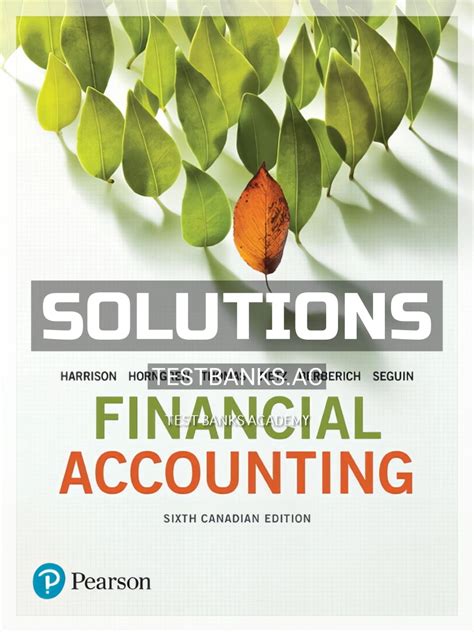 Financial Accounting 6th Edition Solutions Ch 1 Reader