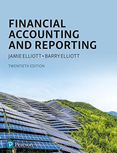 Financial Accounting Exercise And Solutions Barry Elliott PDF