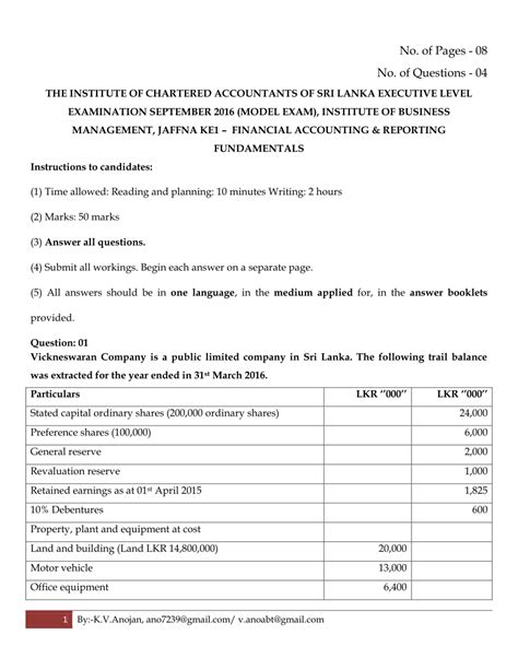 Financial Accounting Past Exam Papers And Answers Doc